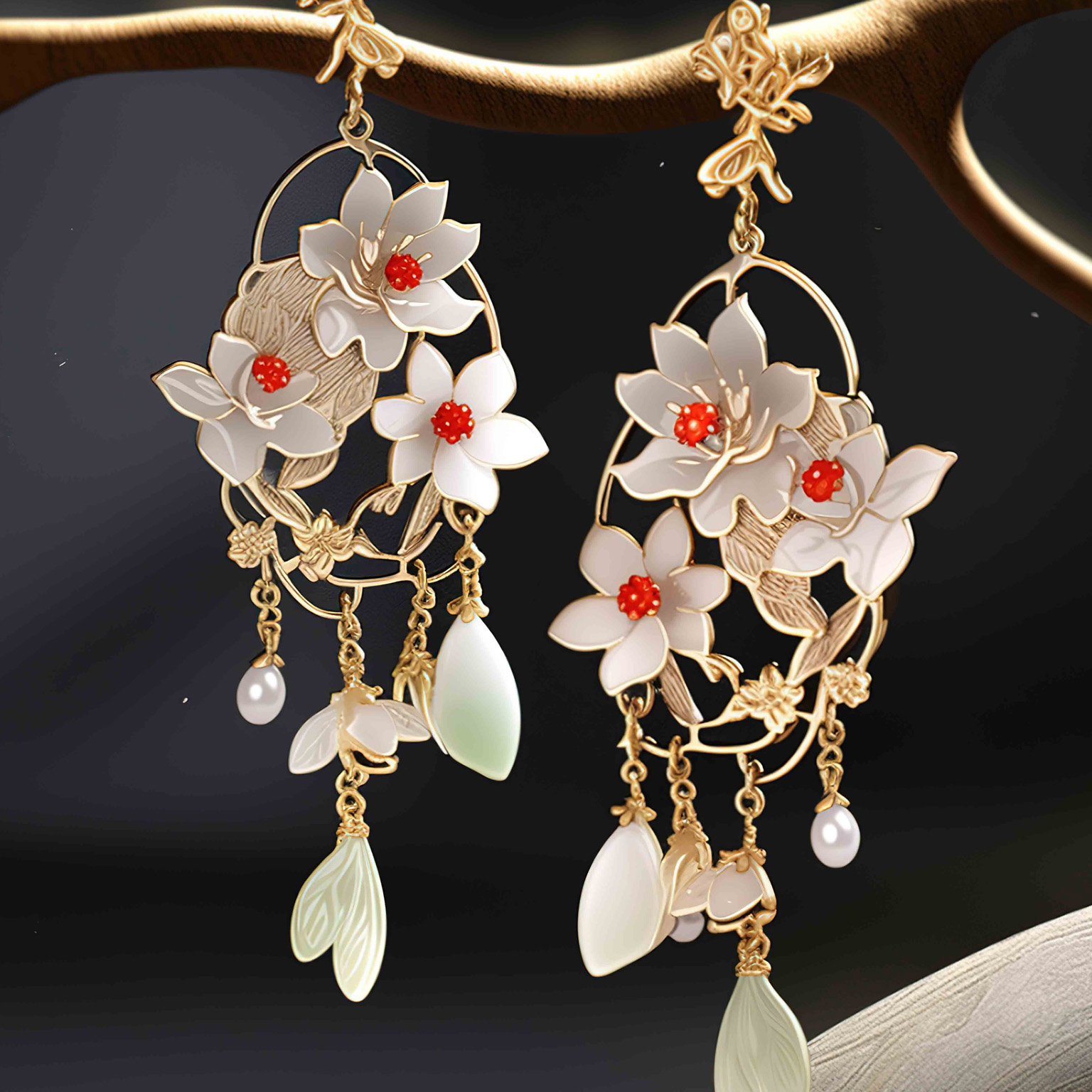 Elegant Pyora earrings with a sleek, sparkling design that adds timeless charm and sophistication.
